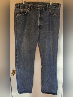Vintage Levi’s 505 Jeans Orange Tab Regular Straight Fit Denim Men's 40x32